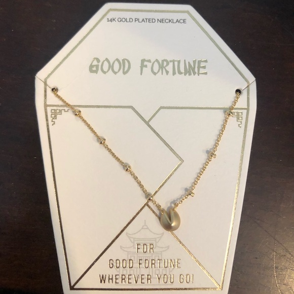 Francesca’s Good Fortune Cookie Necklace - Picture 2 of 3